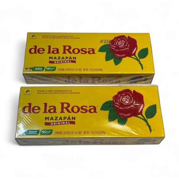 MazapƔn De La Rosa (Pack of 2) Original Mexican Peanut Candy 30 Units each - Picture 3 of 5